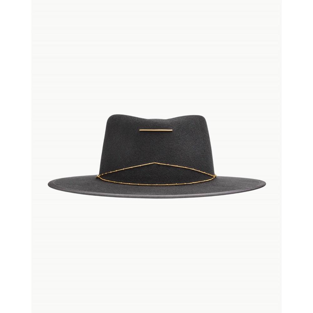 NEW VAN PALMA women's anna hat in charcoal